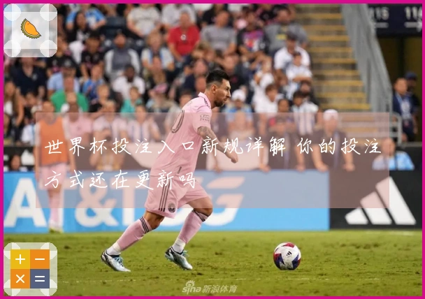 世界杯投注入口新规详解 你的投注方式还在更新吗