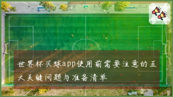 世界杯买球app使用前需要注意的五大关键问题与准备清单